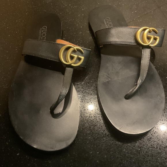 Flat Marmont Leather Thong - Picture 3 of 5